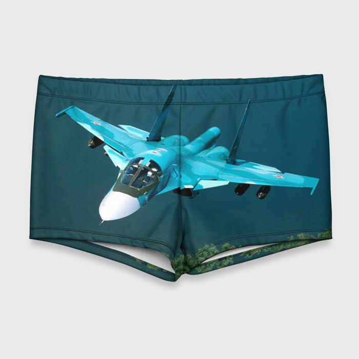 Мужские купальные плавки 3D Су 34 фото