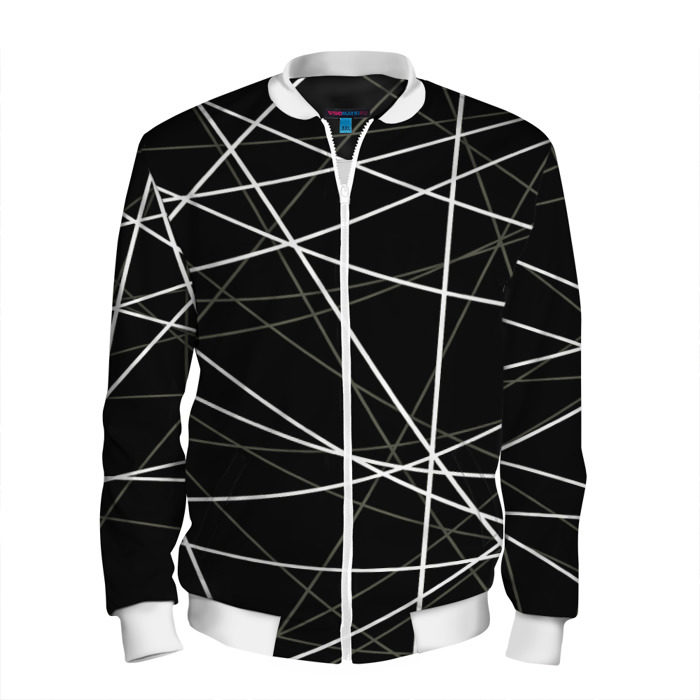 Мужской бомбер 3D geometry texture фото