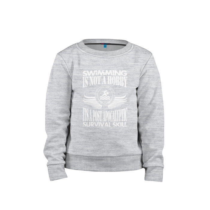 Детский свитшот хлопок Swimming фото