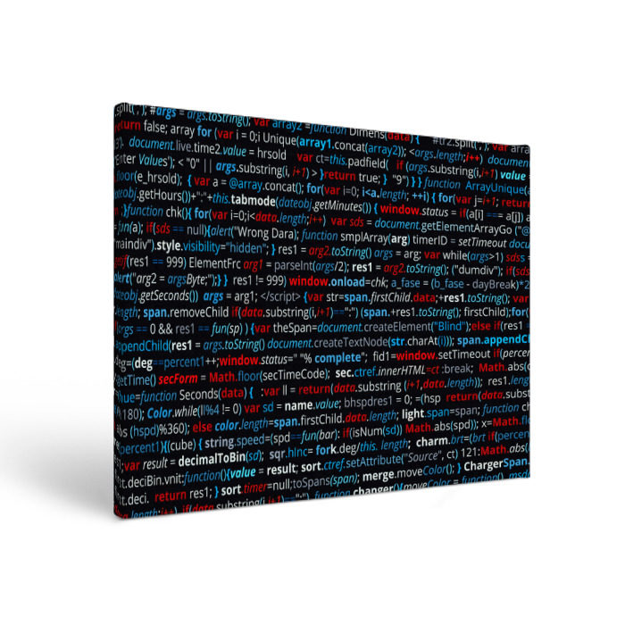 Холст прямоугольный computer code фото