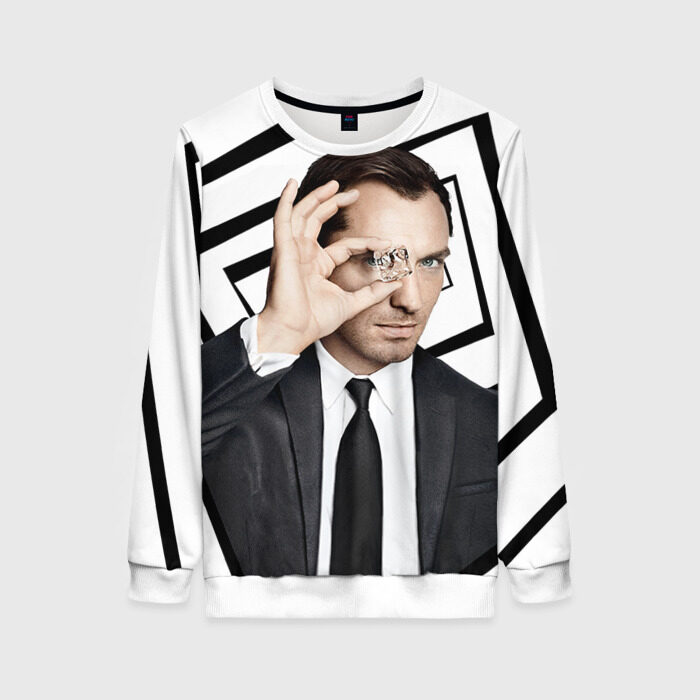 Женский свитшот 3D Джуд Лоу фото