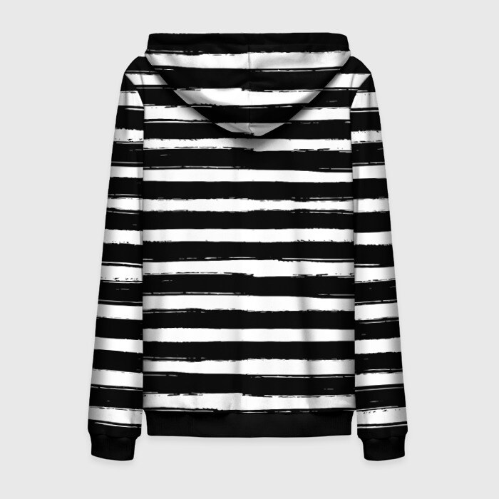 Мужская толстовка 3D на молнии Тельняшка фото