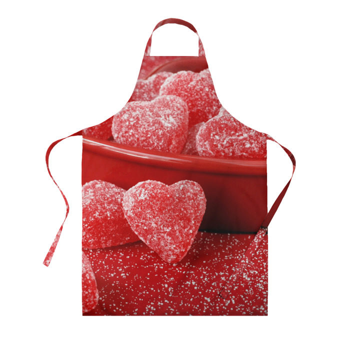 Фартук 3D Мармеладные сердца фото