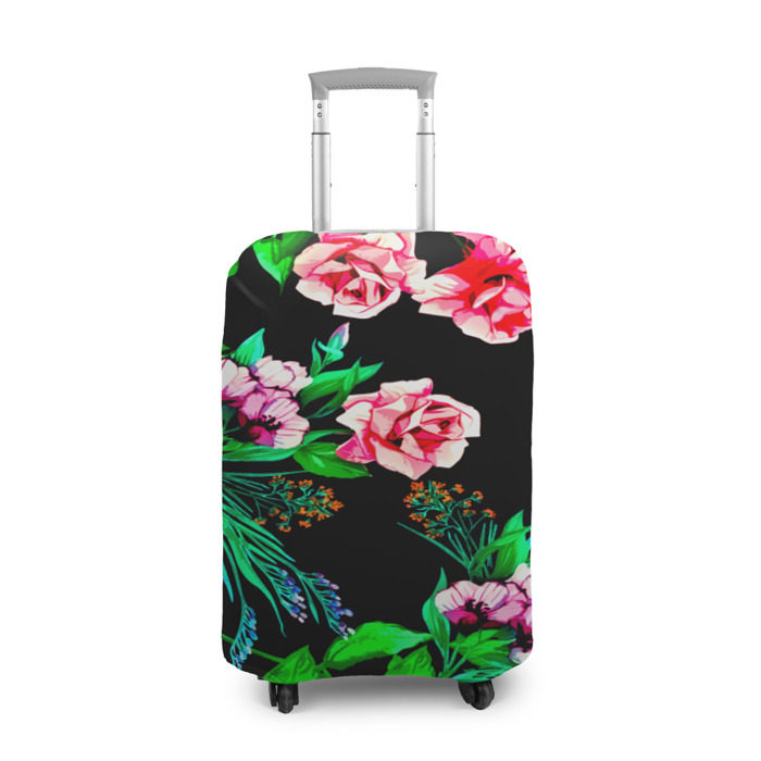 Чехол для чемодана 3D Цветочный узор фото