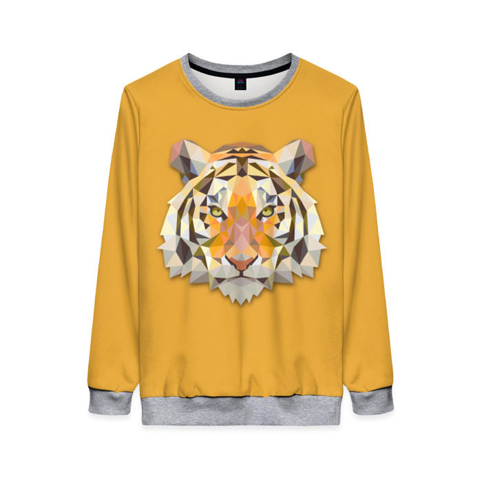 Женский свитшот 3D Тигр фото