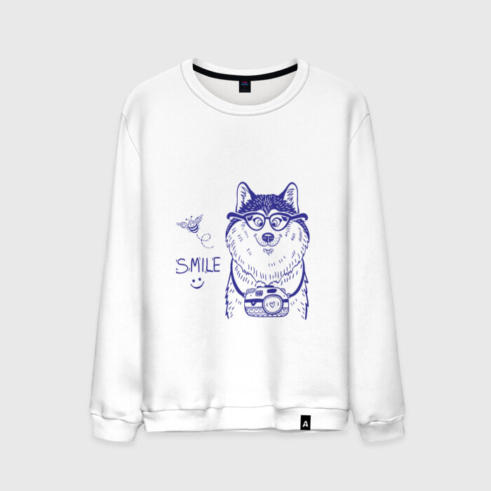 Мужской свитшот хлопок Smile фото