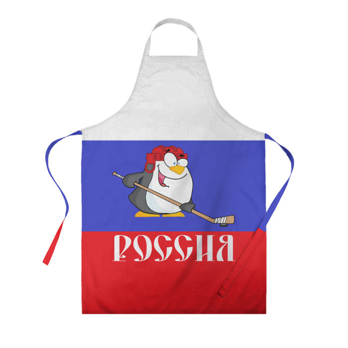 Фартук 3D Хоккеист Россия фото