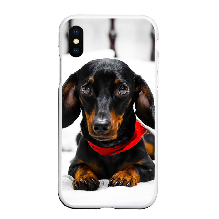 Чехол для iPhone XS Max матовый Пёсик фото
