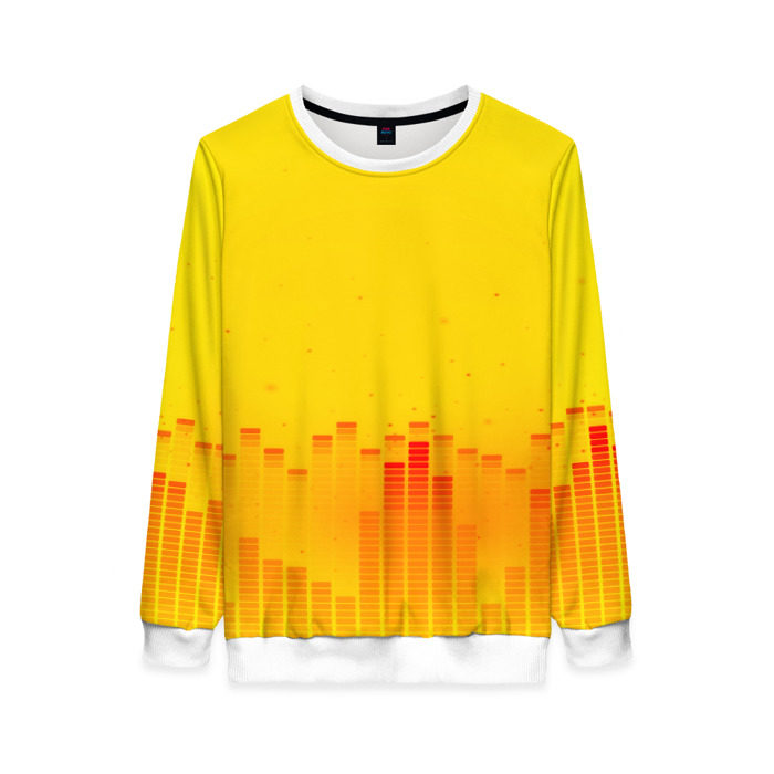 Женский свитшот 3D Эквалайзер звука фото