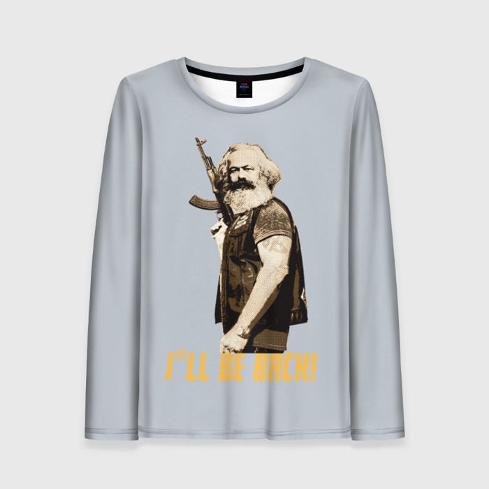 Женский лонгслив 3D Карл Маркс фото