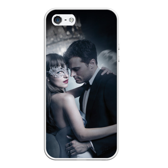 Чехол для iPhone 5/5S матовый Анастейша и Мистер Грей фото