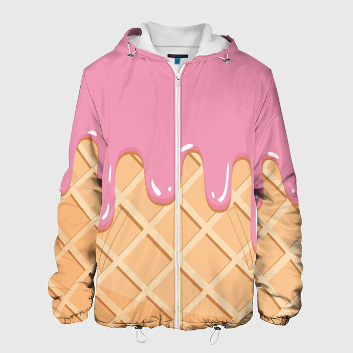 Мужская куртка 3D Я Клубничный Рожок фото