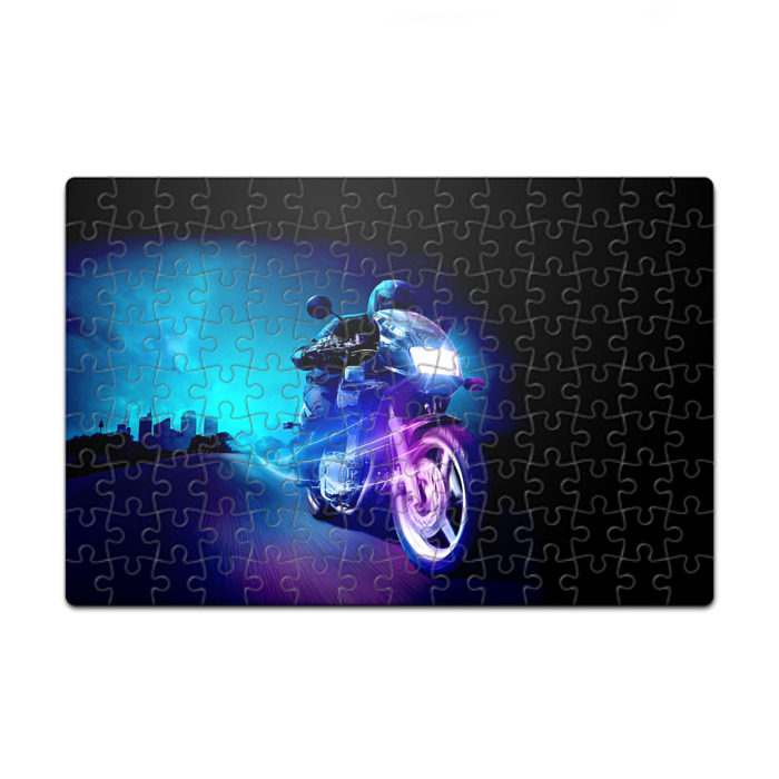 Пазл магнитный 126 элементов Мотоциклист фото