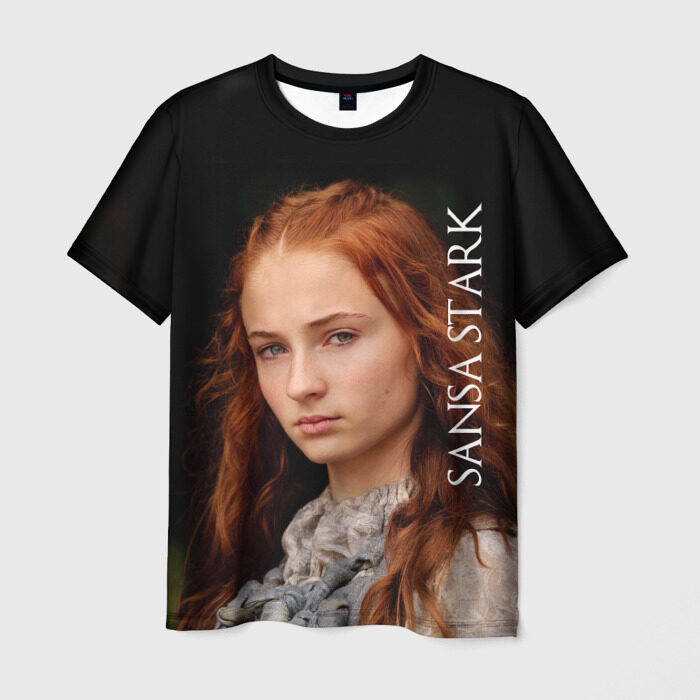 Мужская футболка 3D Санса Старк фото