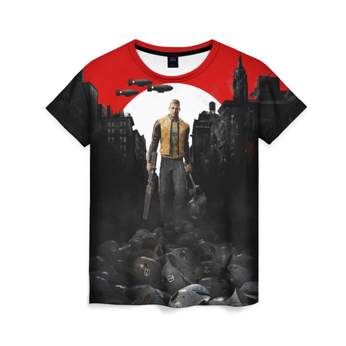 Женская футболка 3D Wolfenstein 2: The New Colossu фото
