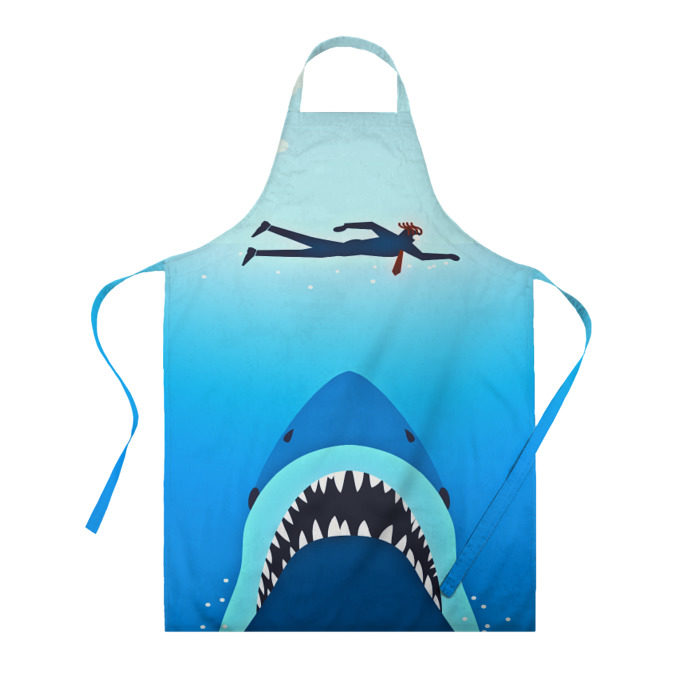 Фартук 3D Акула фото