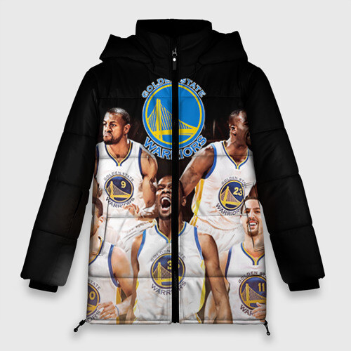 Женская зимняя куртка 3D Golden State Warriors 5 фото