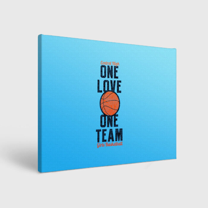 Холст прямоугольный Одна любовь, одна команда фото