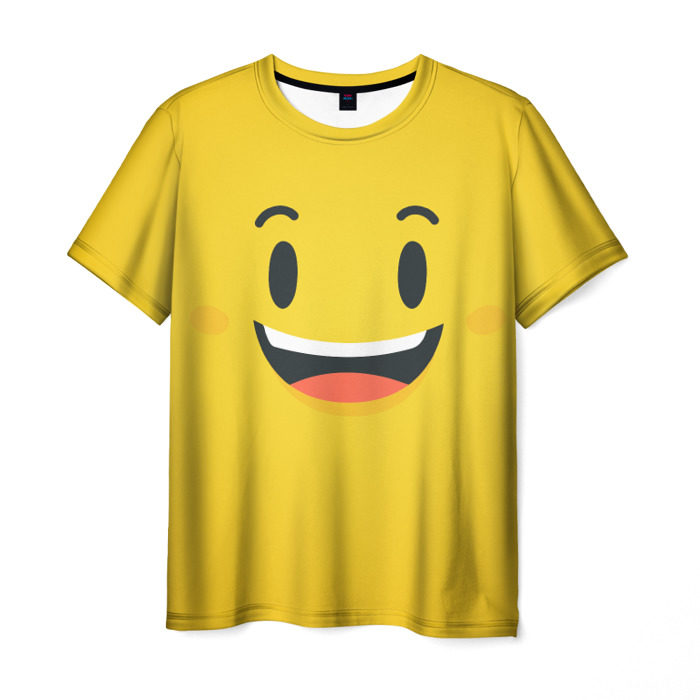 Мужская футболка 3D Улыбайся фото