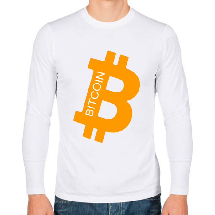 Мужской лонгслив хлопок Криптовалюта фото