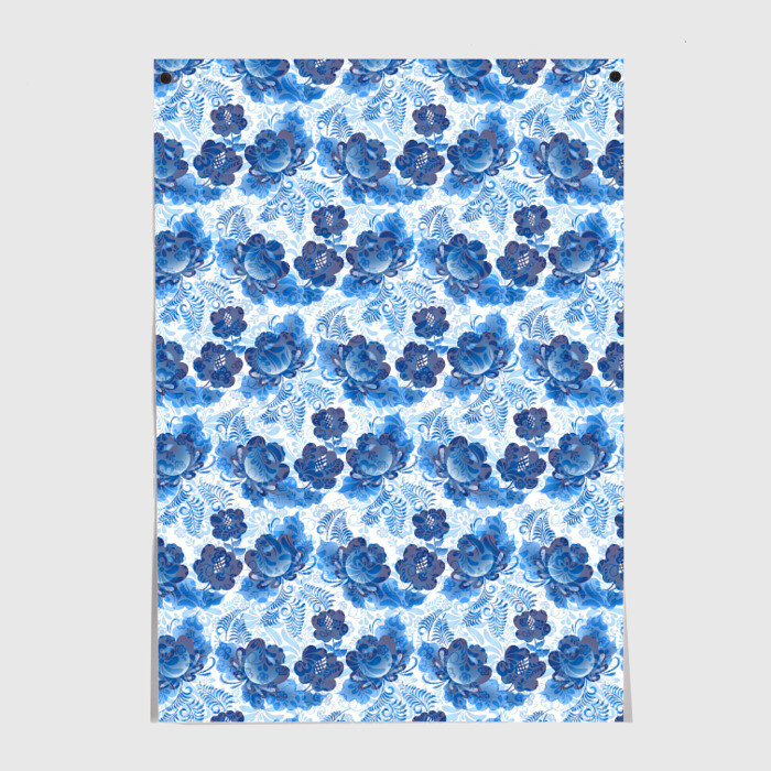 Постер Гжель фото