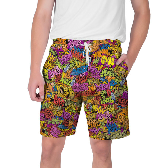 Мужские шорты 3D Граффити фото