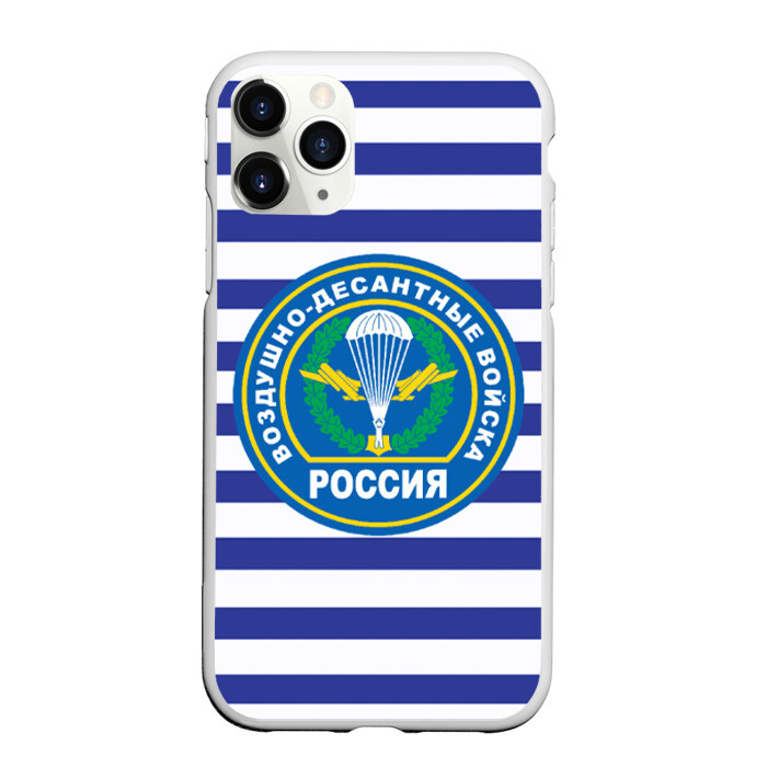 Чехол для iPhone 11 Pro матовый ВДВ Россия фото