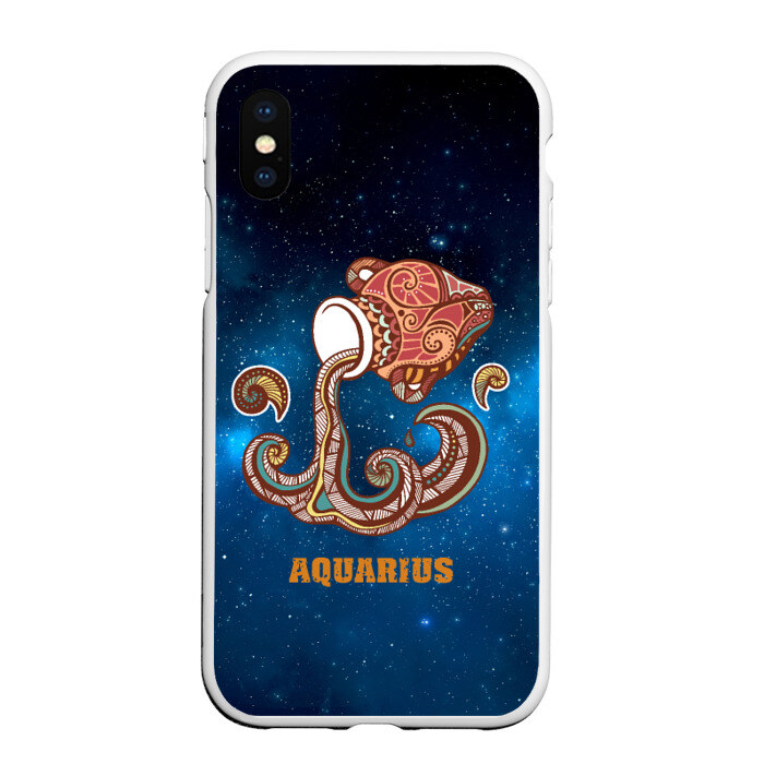 Чехол для iPhone XS Max матовый Водолей фото