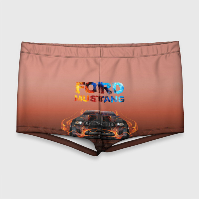 Мужские купальные плавки 3D Ford Mustang фото