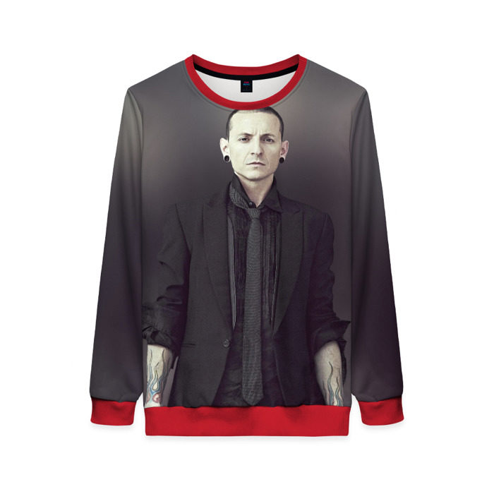 Женский свитшот 3D Честер Беннингтон фото