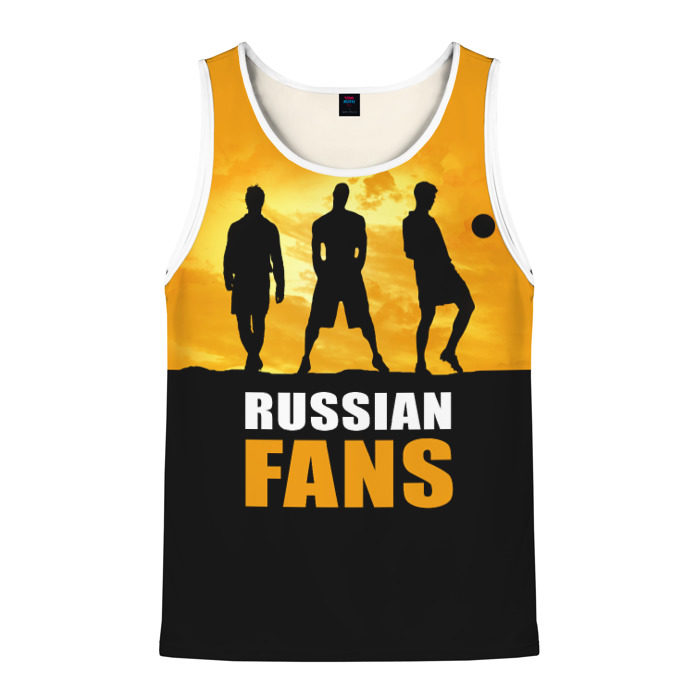 Мужская майка 3D Русские фанаты фото