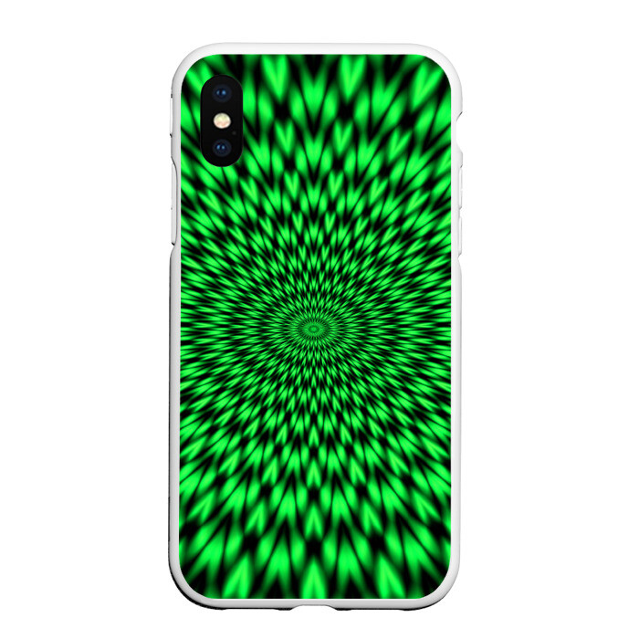 Чехол для iPhone XS Max матовый Оптическая кислота фото