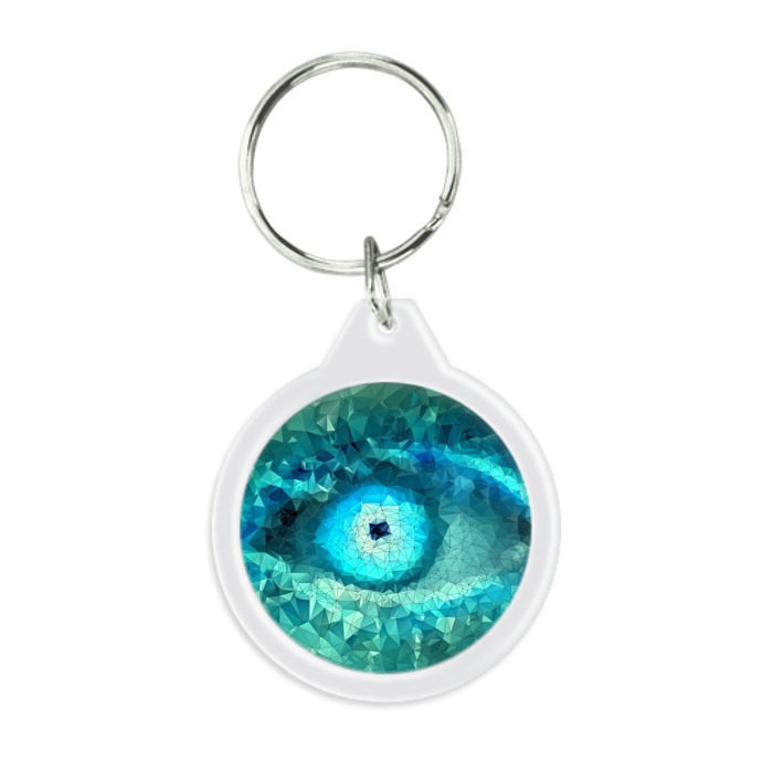 Брелок круглый Abstraction eyes фото