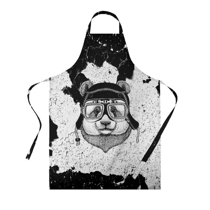 Фартук 3D Панда Гонщик фото