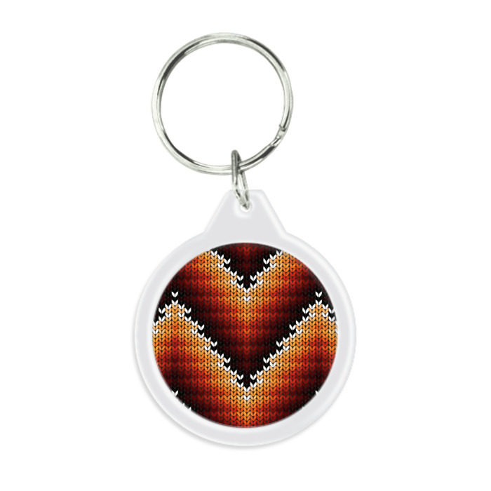 Брелок круглый Вышивка фото