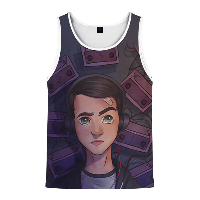 Мужская майка 3D 13 reason why фото