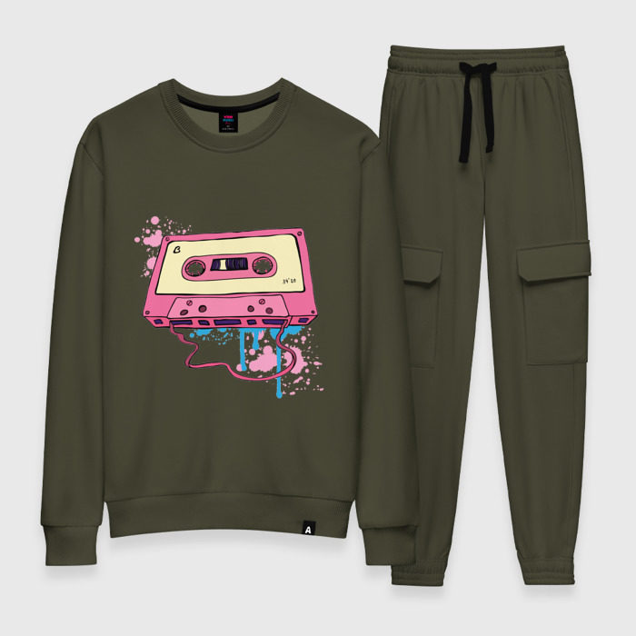 Женский костюм хлопок Аудиокассета фото