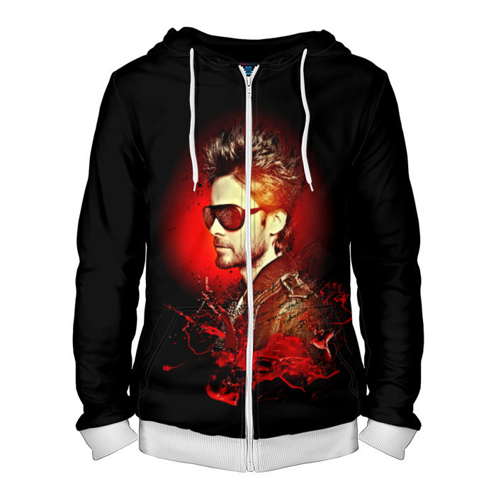 Мужская толстовка 3D на молнии Jared Leto фото