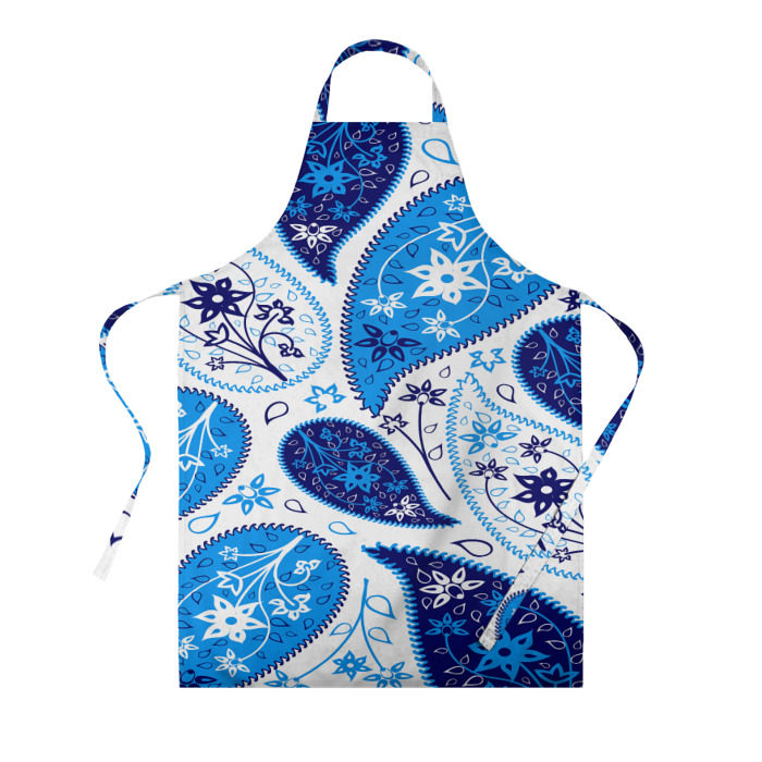 Фартук 3D Гжель огурцы фото