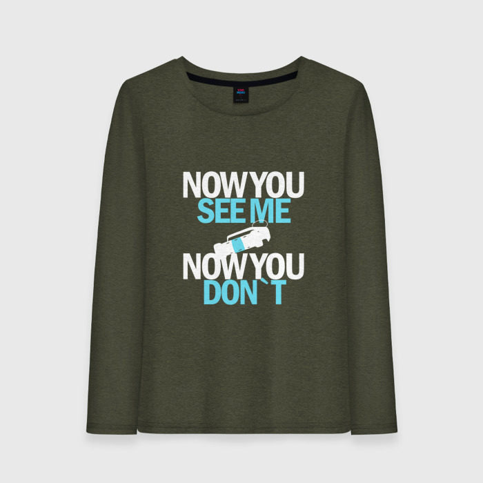 Женский лонгслив хлопок Now you see me фото