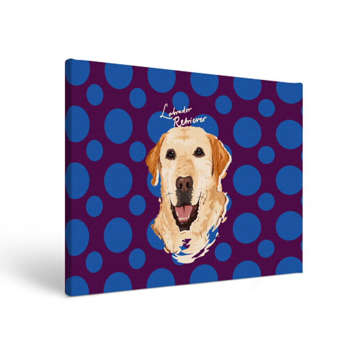 Холст прямоугольный Лабрадор Ретривер фото