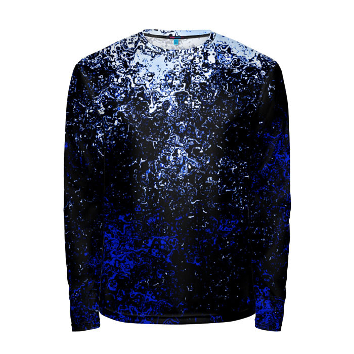 Мужской лонгслив 3D Брызги красок(Cold style) фото