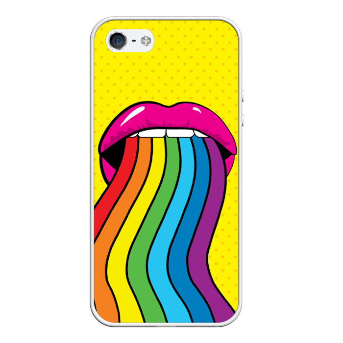 Чехол для iPhone 5/5S матовый Pop art фото