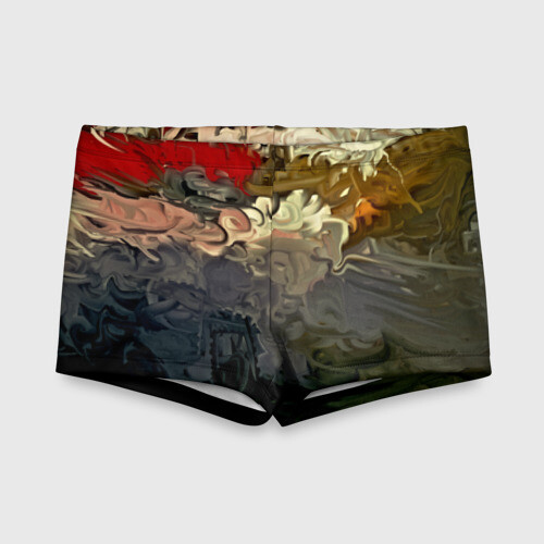 Детские купальные плавки 3D Рассвет абстракция фото