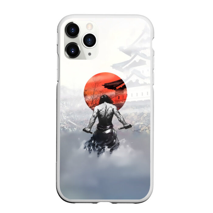 Чехол для iPhone 11 Pro матовый Японский самурай фото