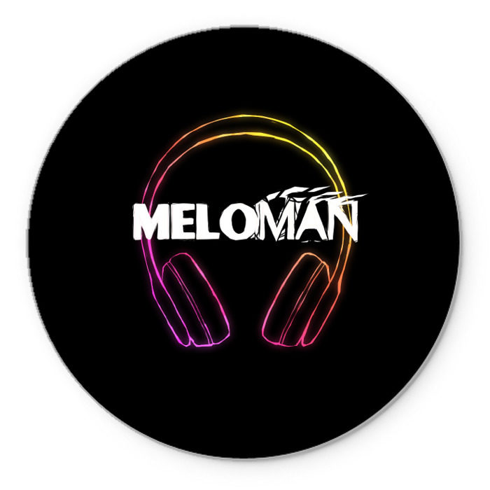 Коврик круглый Меломан (Black) фото