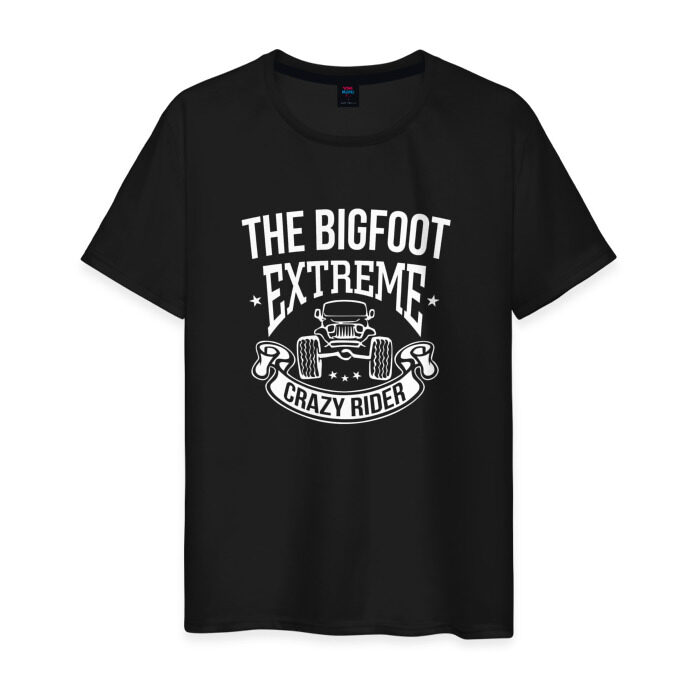 Мужская футболка хлопок Bigfoot Crazy Black фото
