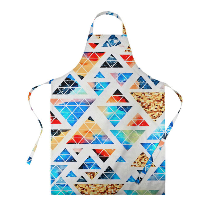 Фартук 3D Космические треугольники фото