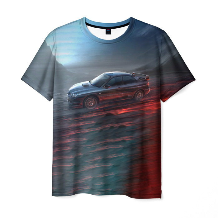 Мужская футболка 3D Subaru фото
