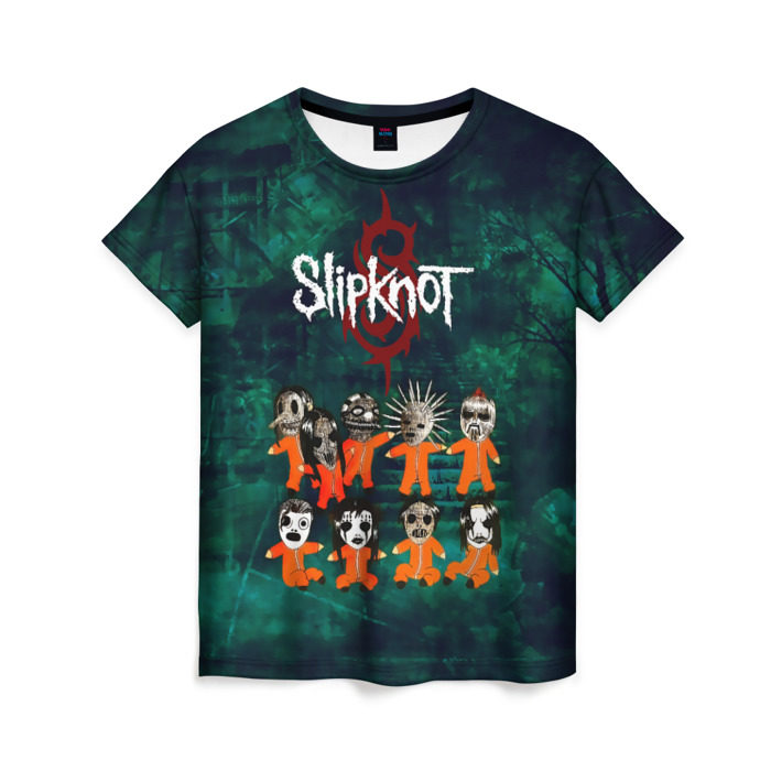 Женская футболка 3D Группа Slipknot фото